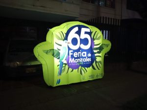Colchón inflable con luz